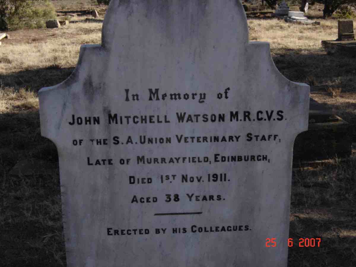 WATSON John Mitchell  -1911