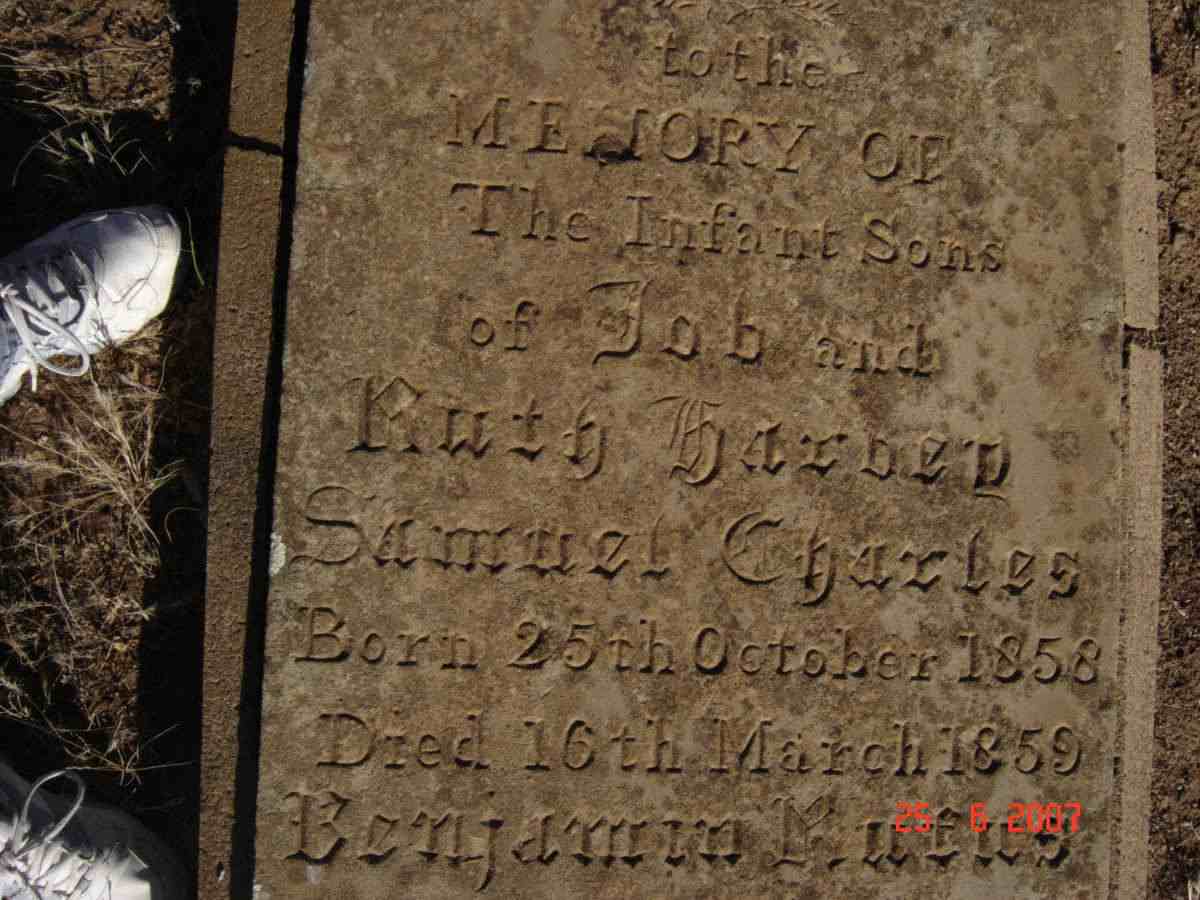 HARVEY Samuel Charles 1858-1859 :: HARVEY Benjamin Rufus 1860-1862