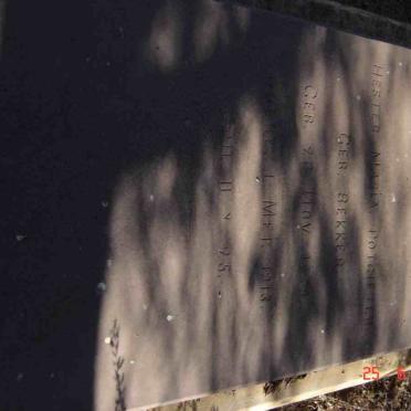 POTGIETER Hester Maria nee BEKKER 1879-1913