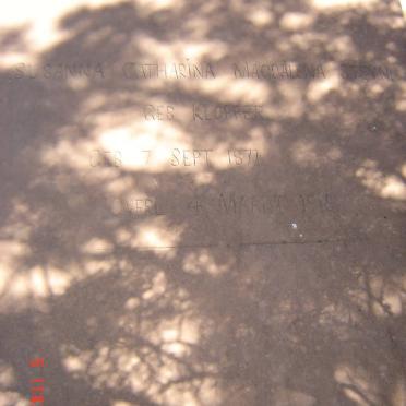 STEYN Susanna Catharina Magdalena nee KLOPPER 1871-1915