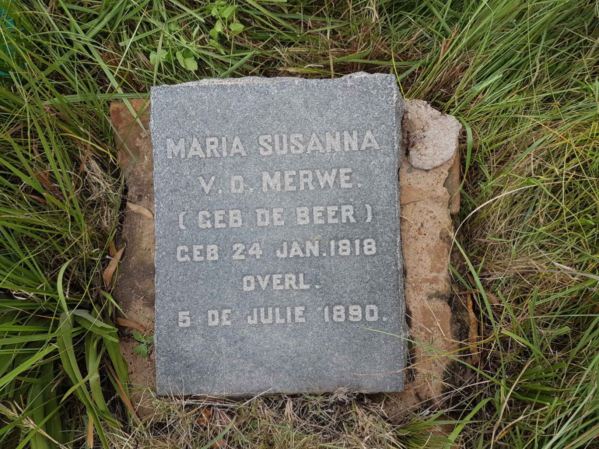 MERWE Maria Susanna, v.d. nee DE BEER 1818-1890