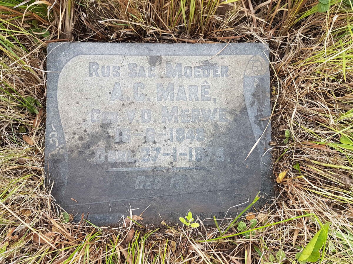 MARE A.C. nee V.D. MERWE 1848-1879