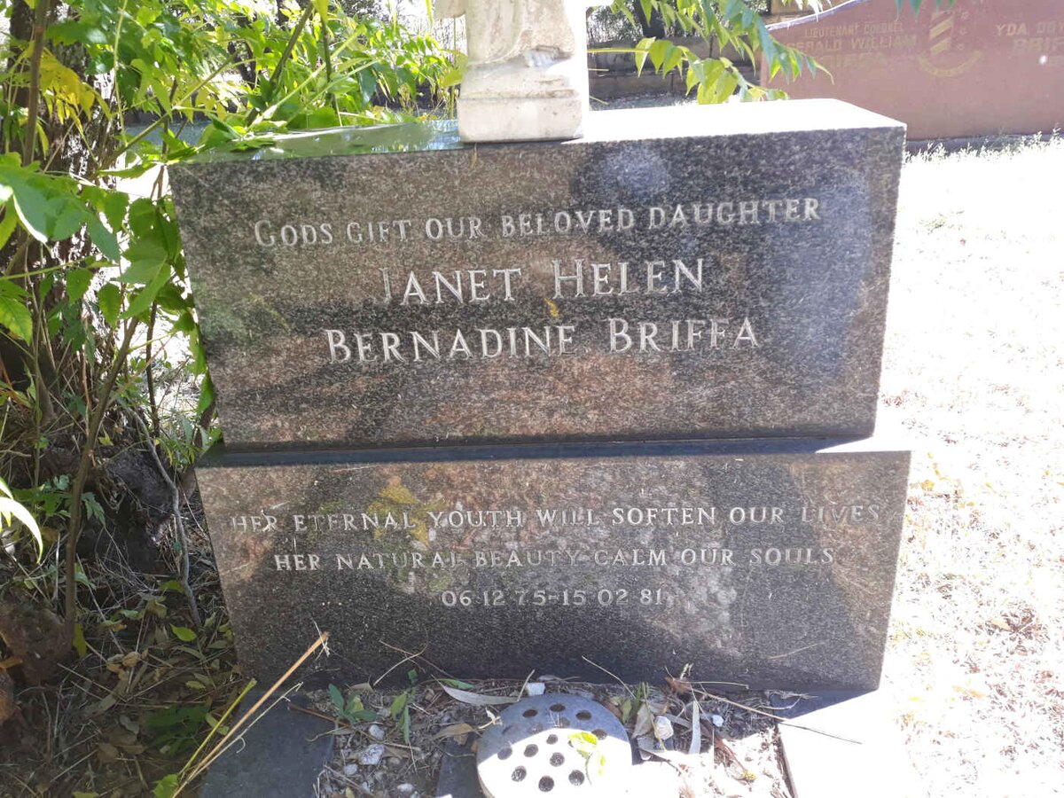 BRIFFA Janet Helen Bernadine 1975-1981