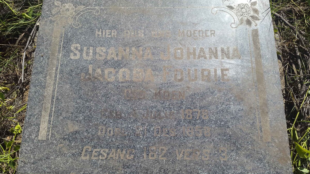 FOURIE Susanna Johanna Jacoba nee KOEN 1878-1958