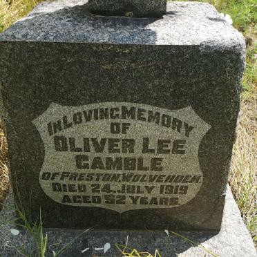 GAMBLE Oliver Lee -1919