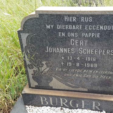 BURGER Gert Johannes Scheepers 1916-1968