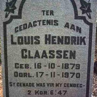 CLAASSEN Louis Hendrik 1879-1970