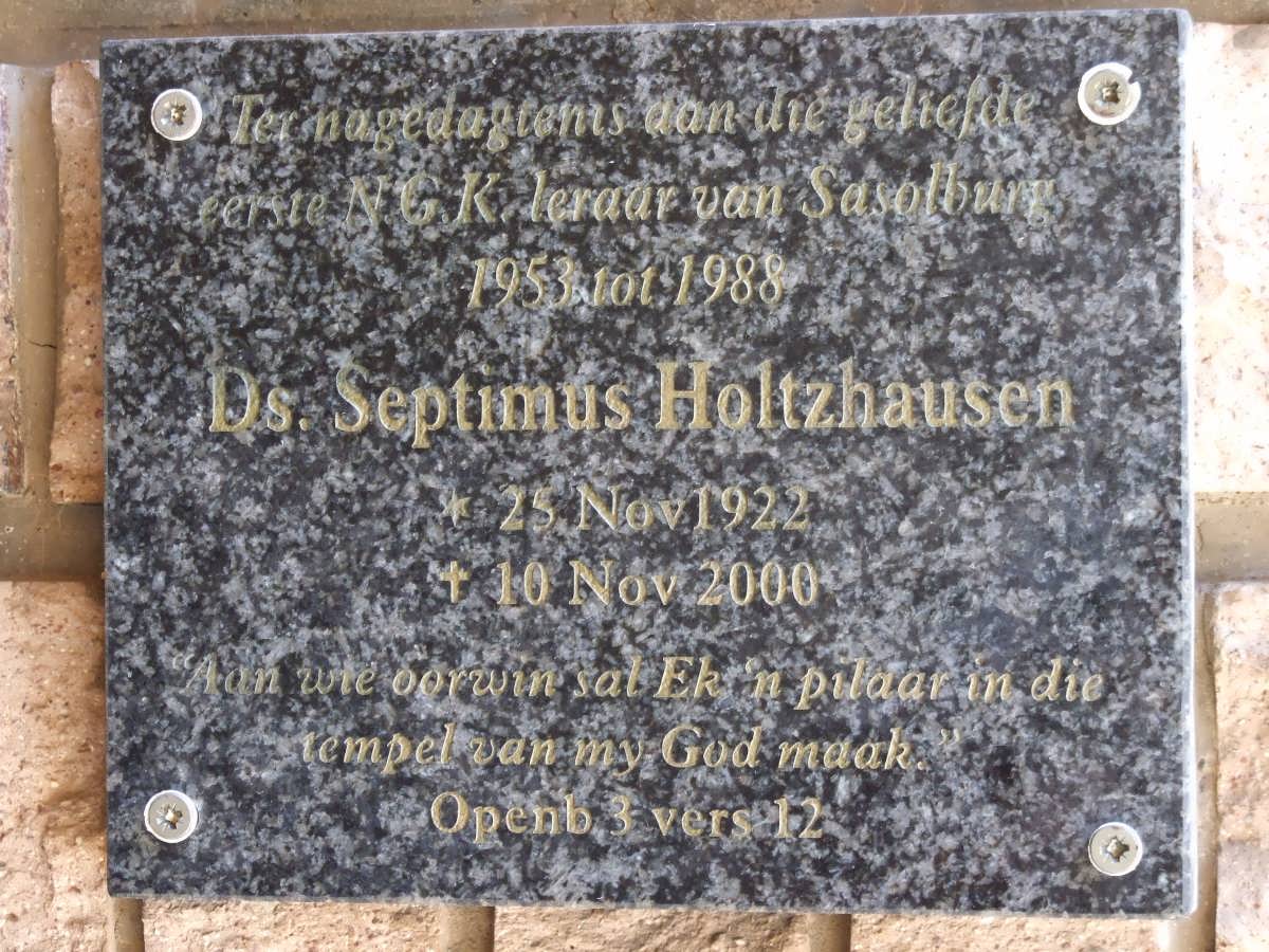 HOLTZHAUSEN Septimus 1922-2000