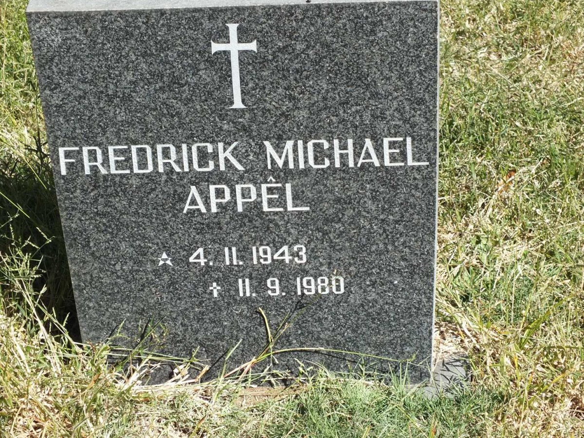 APPÊL Frederick Michael 1943-1980