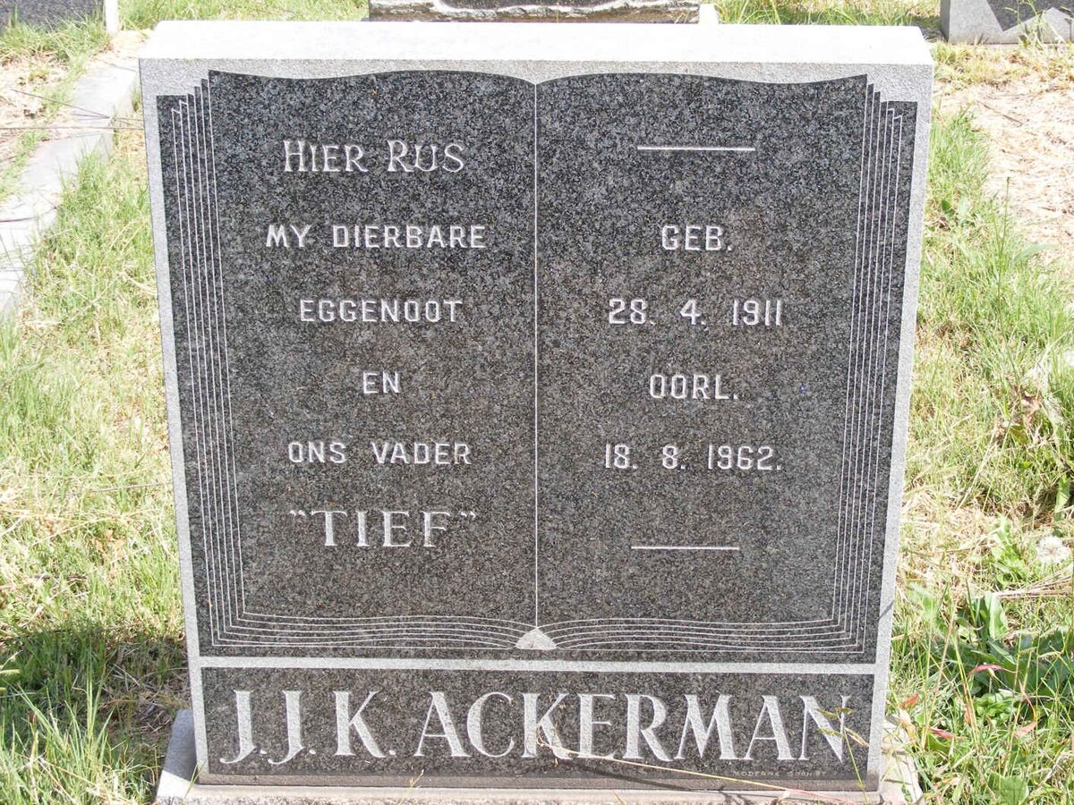 ACKERMAN J.J.K. 1911-1962