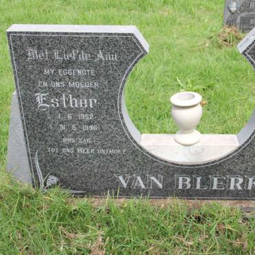 BLERK Esther, van 1952-1996