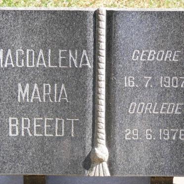 BREEDT Magdalena Maria 1907-1976