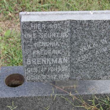 BRENKMAN Hendrik Frederik 1990-1990