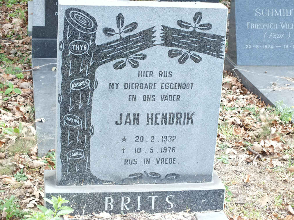 BRITS Jan Hendrik 1932-1976