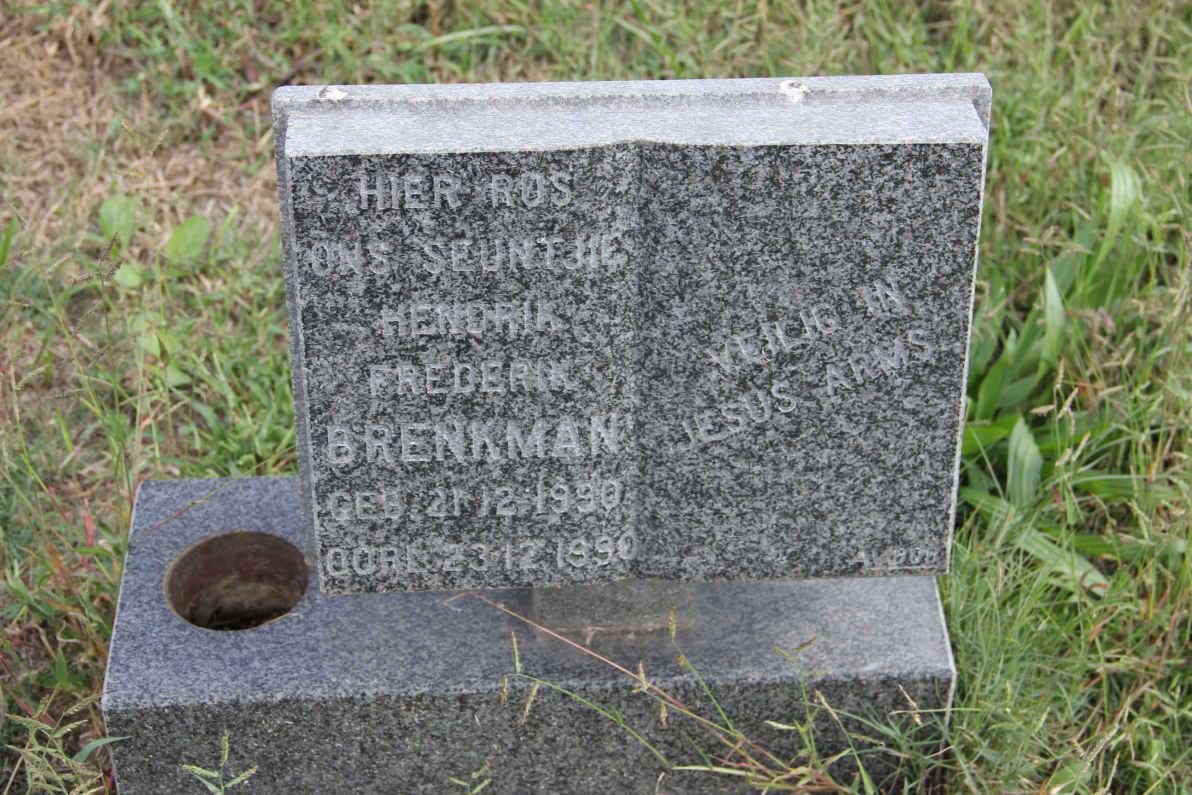 BRENKMAN Hendrik Frederik 1990-1990