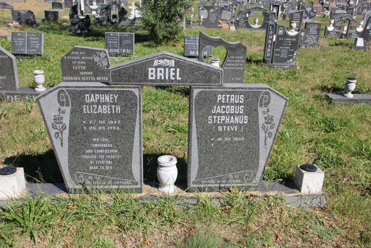 BRIEL Petrus Jacobus Stephanus 1939- &amp; Daphney Elizabeth 1942-1994