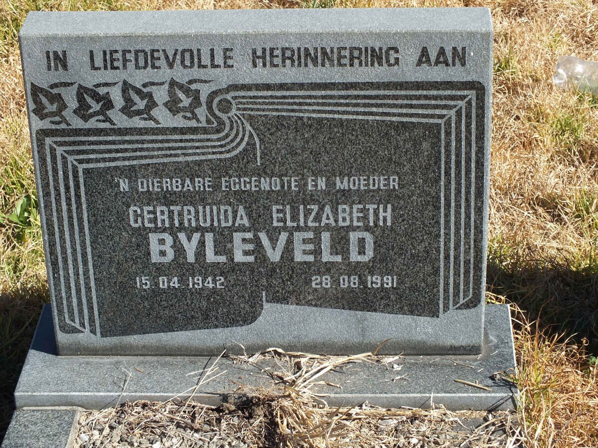 BYLEVELD Gertruida Elizabeth 1942-1991