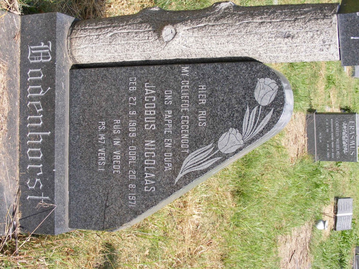 BADENHORST Jacobus Nicolaas 1909-1971