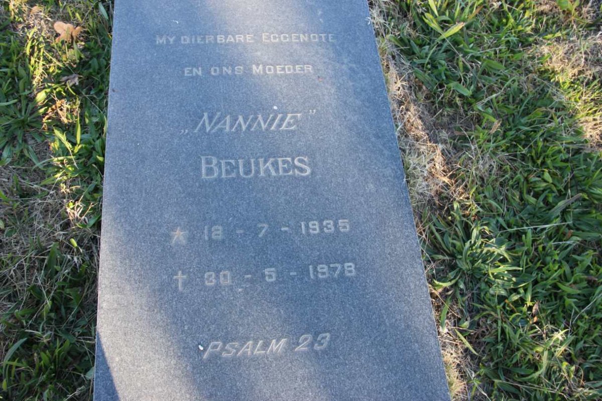 BEUKES Nannie 1935-1978