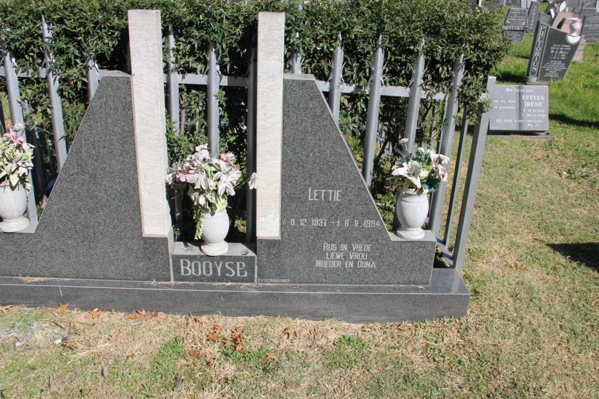 BOOYSE Lettie 1937-1994
