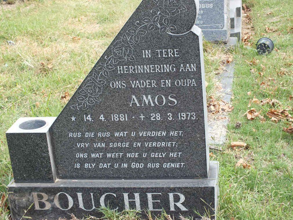 BOUCHER Amos 1881-1973