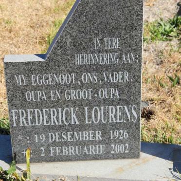 BOTES Frederick Lourens 1926-2002 &amp; Johanna Jacomina P.C. HATTINGH 1933-