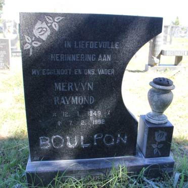 BOULPON Mervyn Raymond 1949-1992