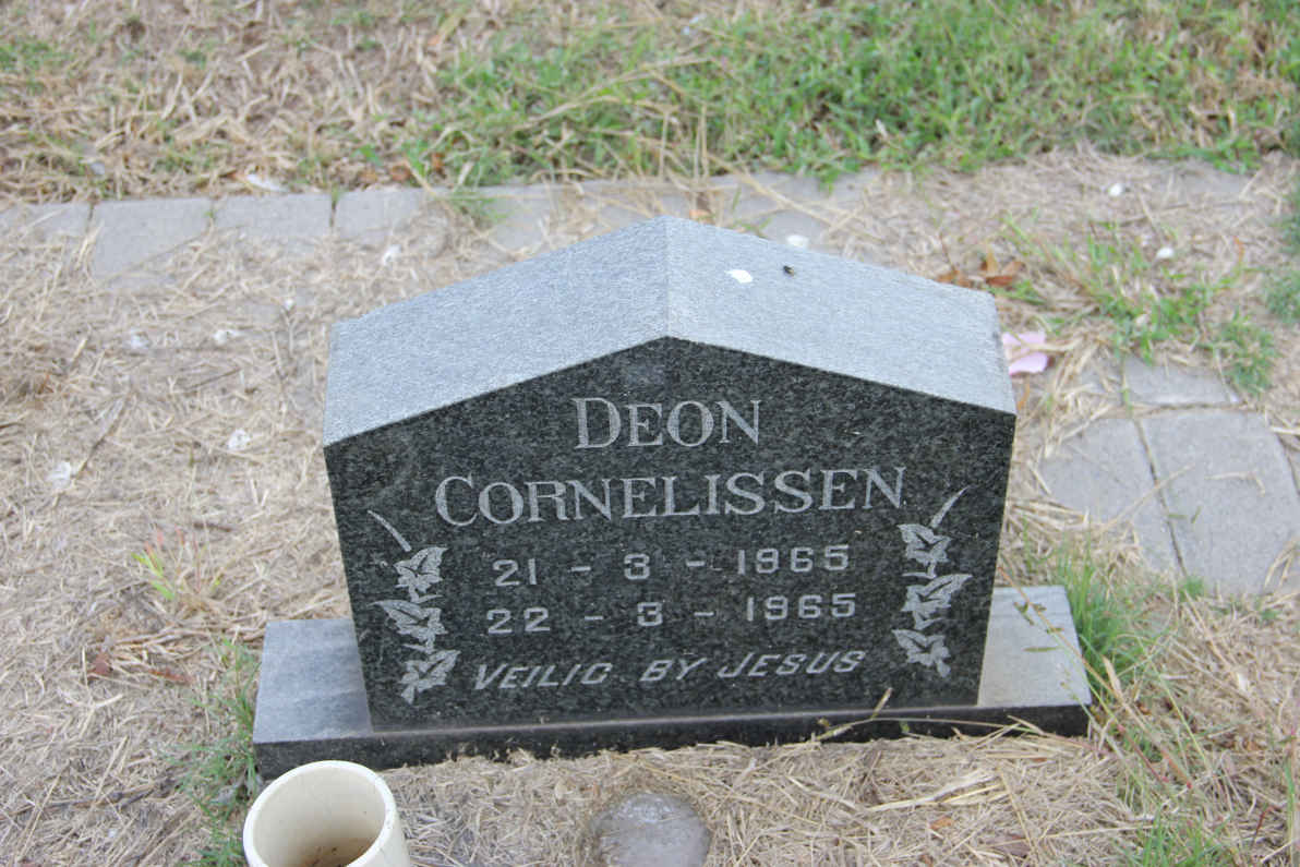 CORNELISSEN  Deon 1965-1965