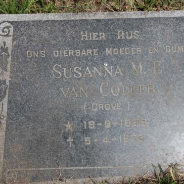 COLLER Susanna M.E. nee GROVE 1898-1976