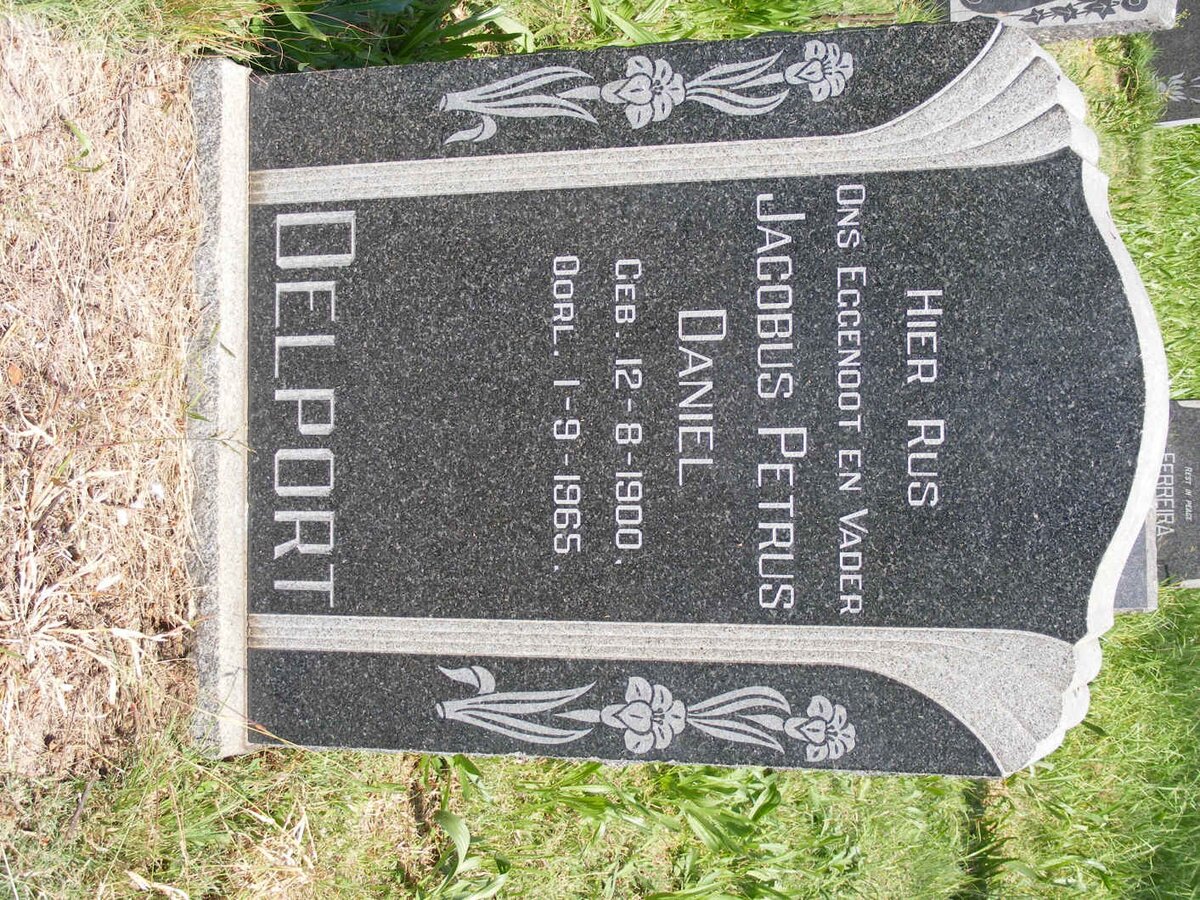 DELPORT Jacobus Petrus Daniel 1900-1965