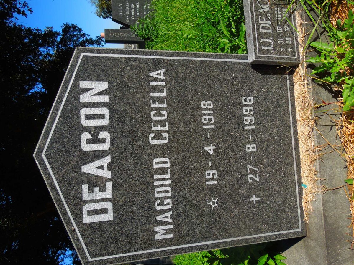 DEACON Magdild Cecelia 1918-1996