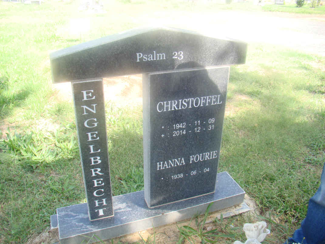 ENGELBRECHT Christoffel 1942-2014 &amp; Hanna FOURIE 1938-