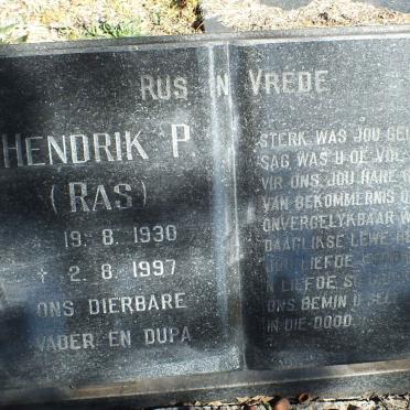ERASMUS Hendrik P. 1930-1997 &amp; Petronella W. 1935-1995 