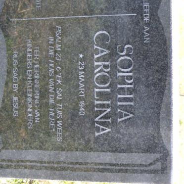 ERWEE Andries Louis 1939-2002 &amp; Sophia Carolina 1940-