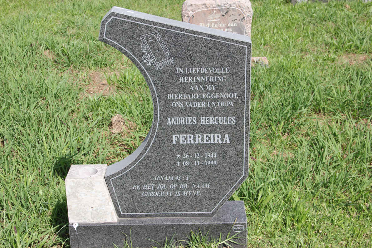 FERREIRA Andries Hercules 1944-1999