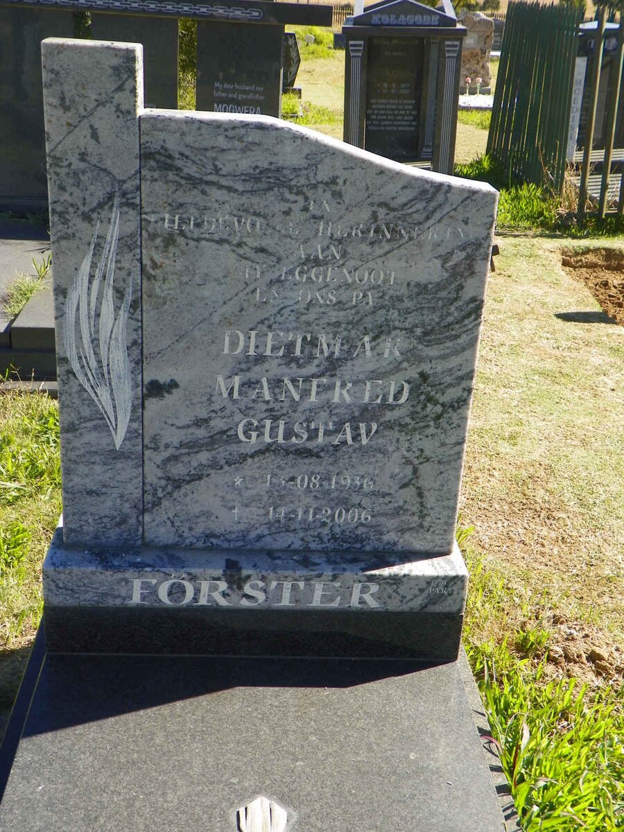 FORSTER Dietmar Manfred Gustav 1936-2006