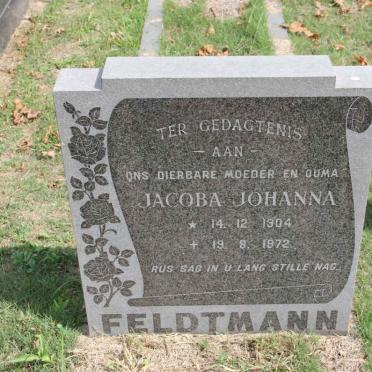 FELDTMANN Jacoba Johanna 1904-1972