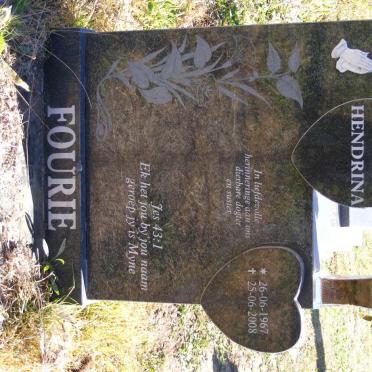 FOURIE Hendrina 1967-2008