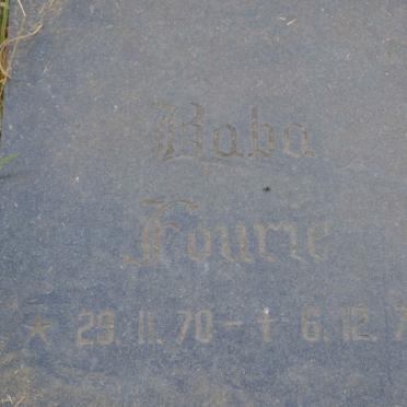 FOURIE Baba 1970-1970