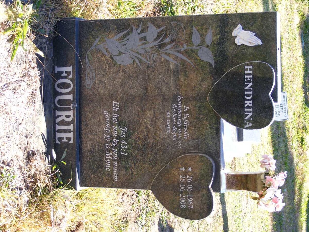 FOURIE Hendrina 1967-2008