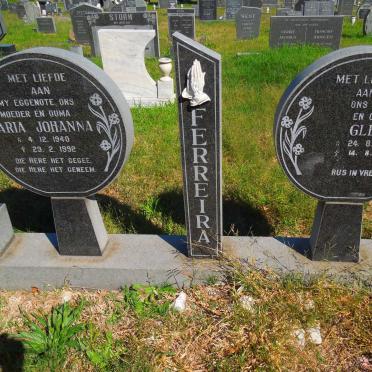 FERREIRA Glen 1936-2008 &amp; Maria Johanna 1940-1992