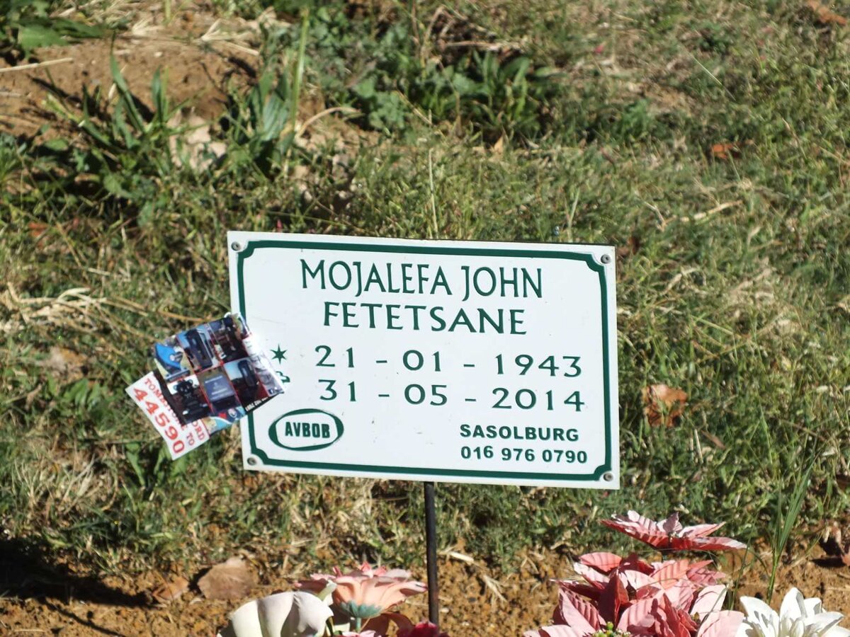 FETETSANE Mojalefa John 1943-2014