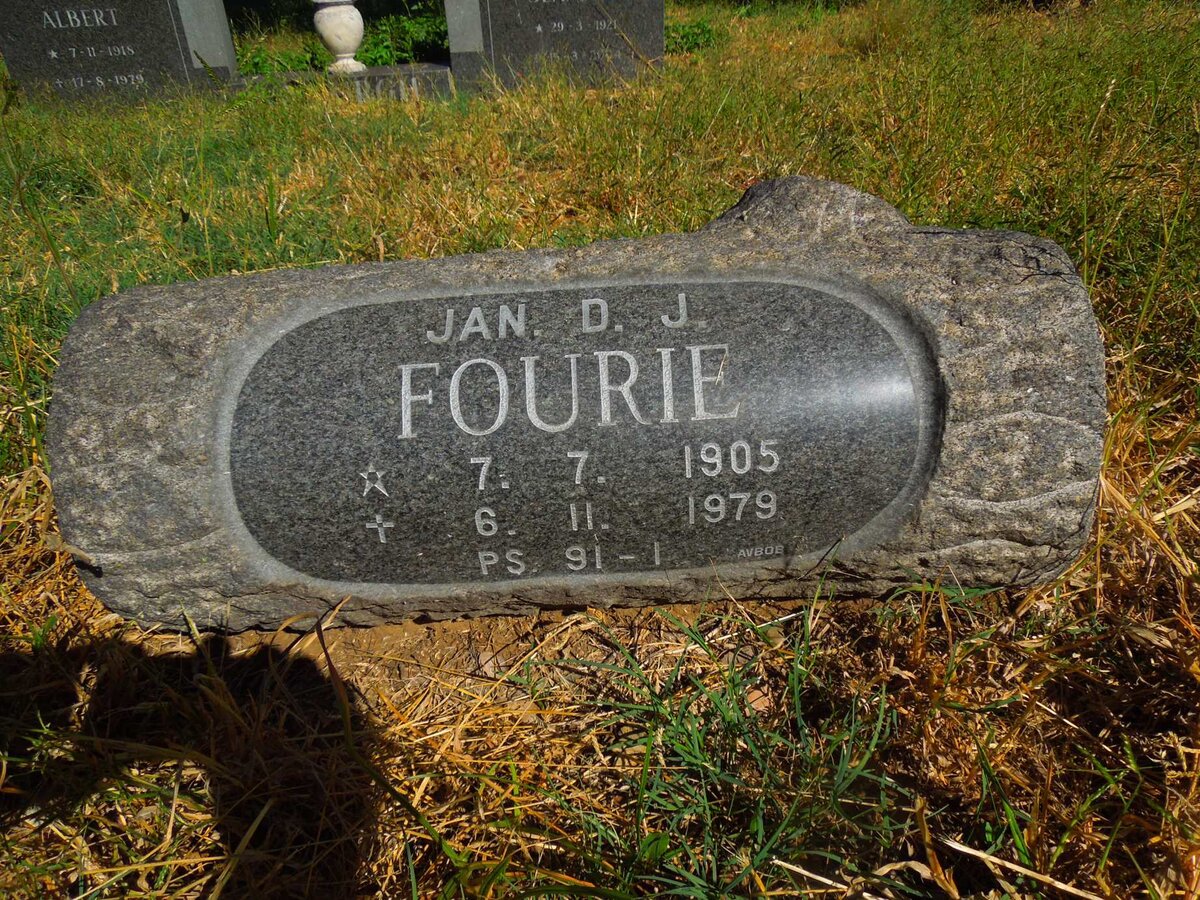 FOURIE Jan D.J. 1905-1979