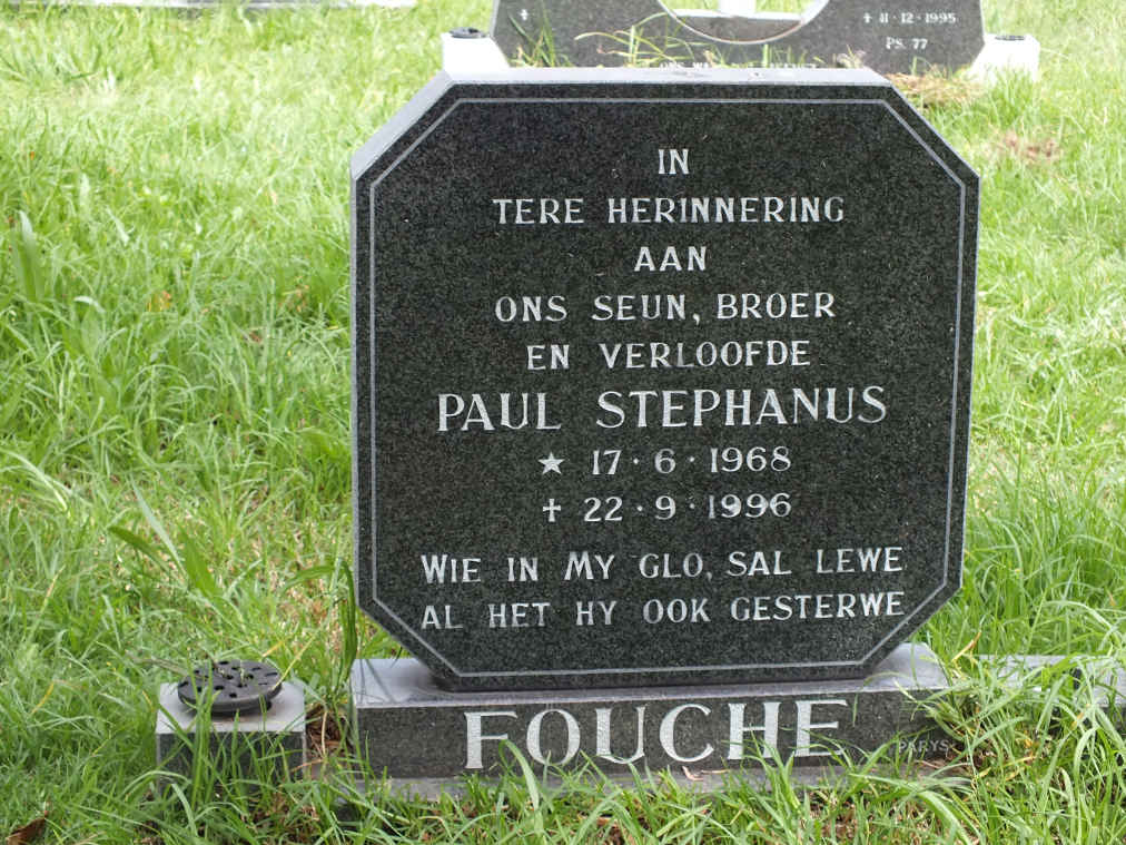 FOUCHE Paul Stephanus 1968-1996