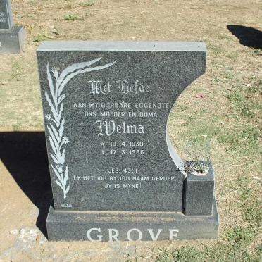 GROVÉ Welma 1939-1986