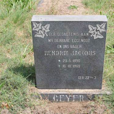 GEYER Hendrik Jacobus 1890-1969