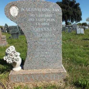 GREYVENSTEIN Johannes Jacobus 1948-1994