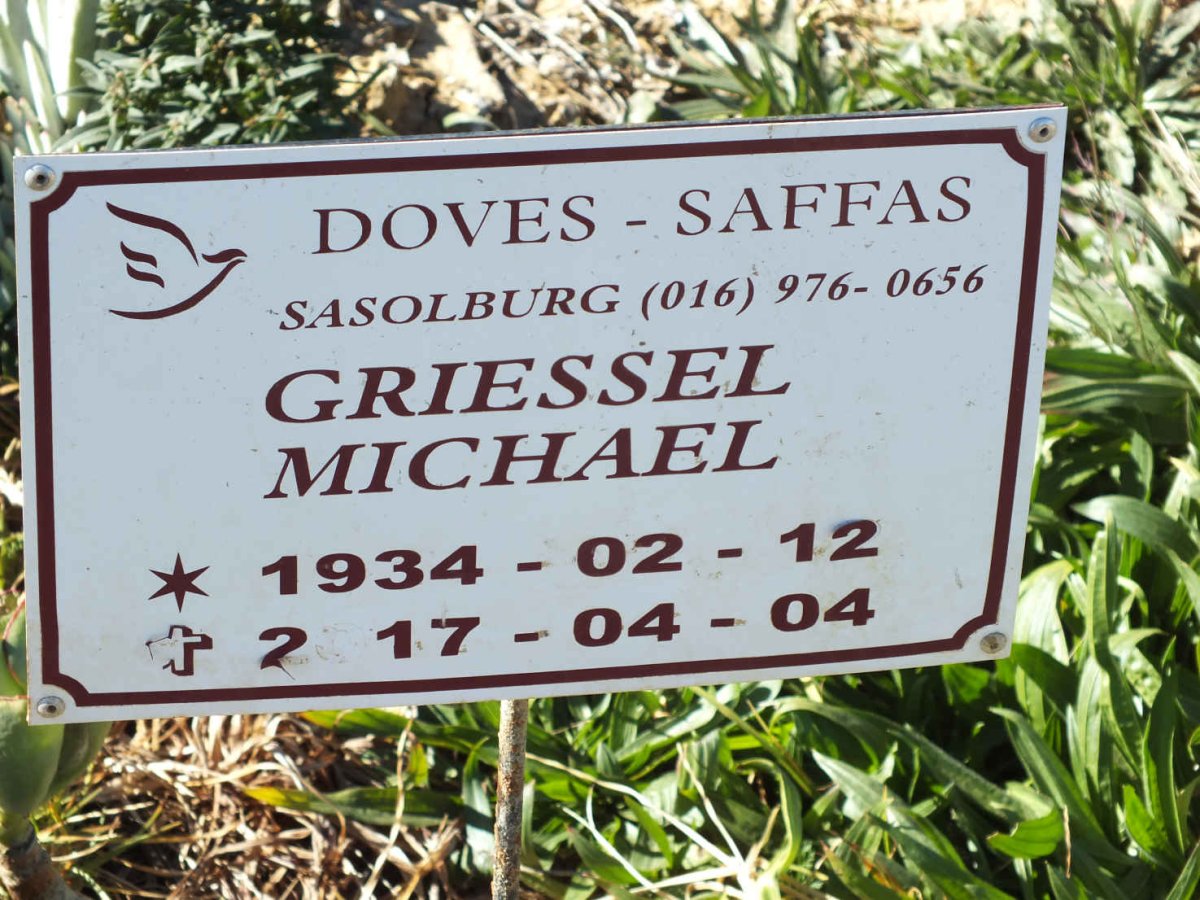 GRIESSEL Michael 1934-2017