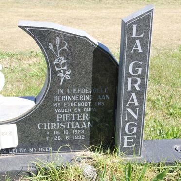 GRANGE Pieter Christiaan, la 1923-1992