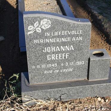 GREEFF Johanna 1949-1983